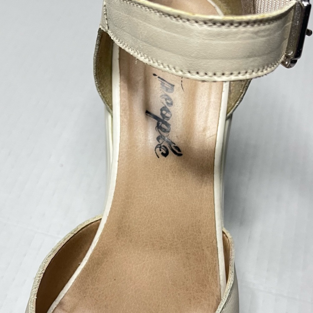 Free People Beige Platform Mary Jane Heels - Picture 13 of 15